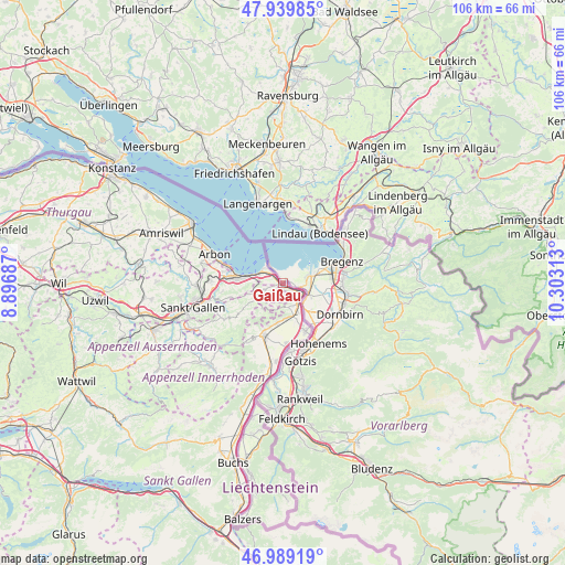 Gaißau on map