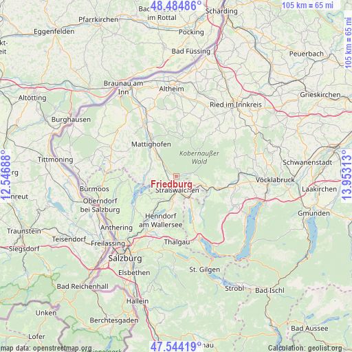 Friedburg on map