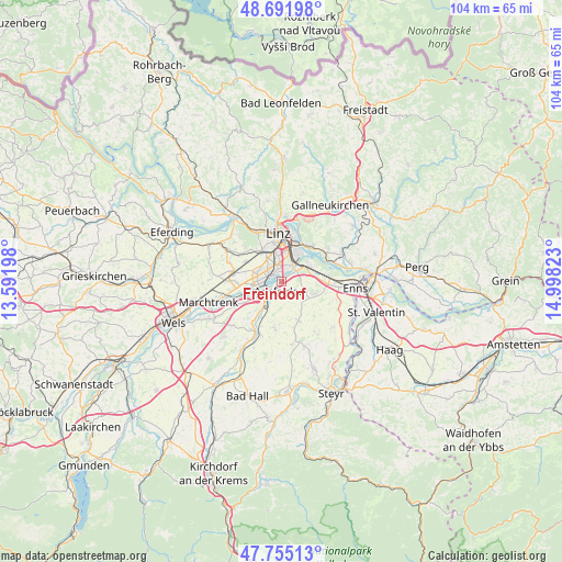 Freindorf on map