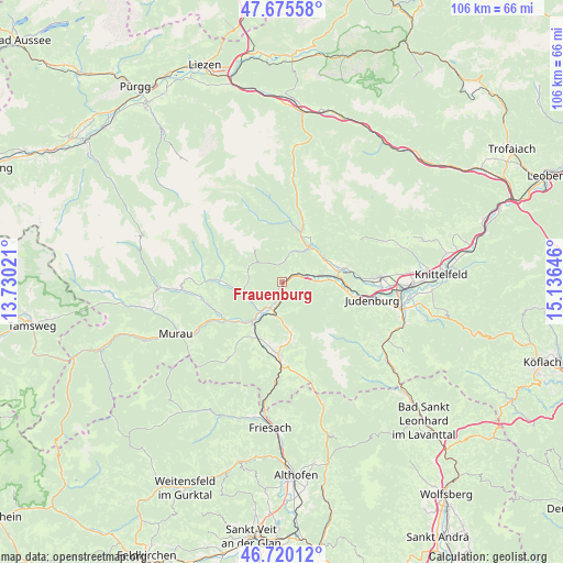 Frauenburg on map