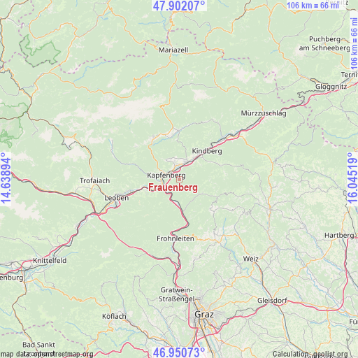 Frauenberg on map