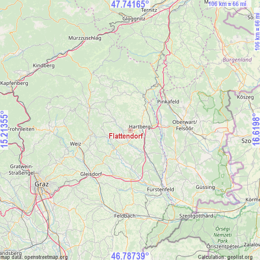 Flattendorf on map