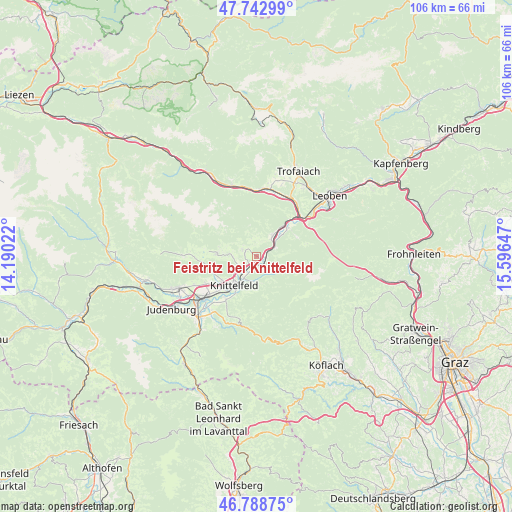 Feistritz bei Knittelfeld on map