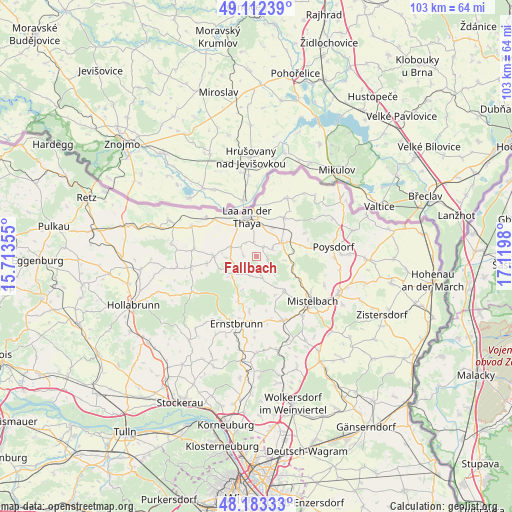 Fallbach on map