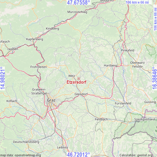 Etzersdorf on map