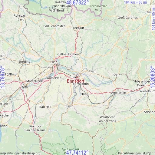 Ennsdorf on map