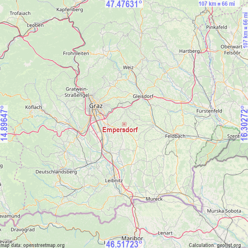 Empersdorf on map