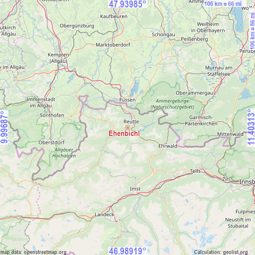 Ehenbichl on map