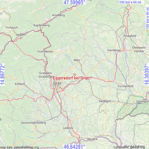 Eggersdorf bei Graz on map