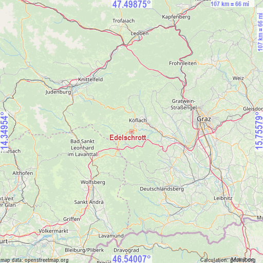 Edelschrott on map