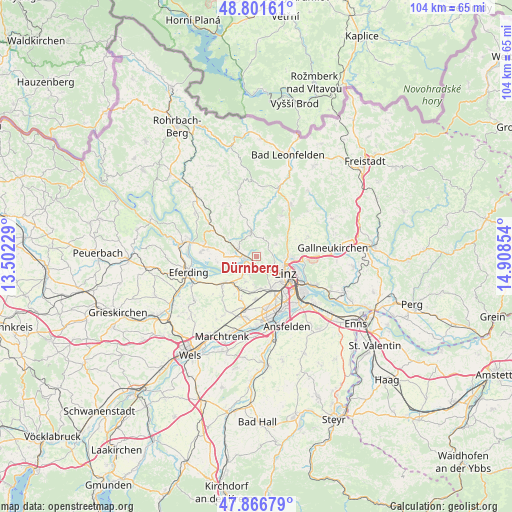 Dürnberg on map