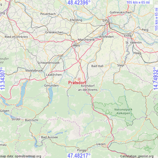 Pratsdorf on map