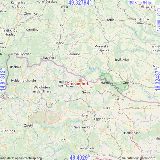 Drosendorf on map