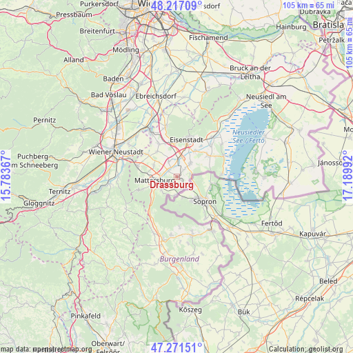 Drassburg on map