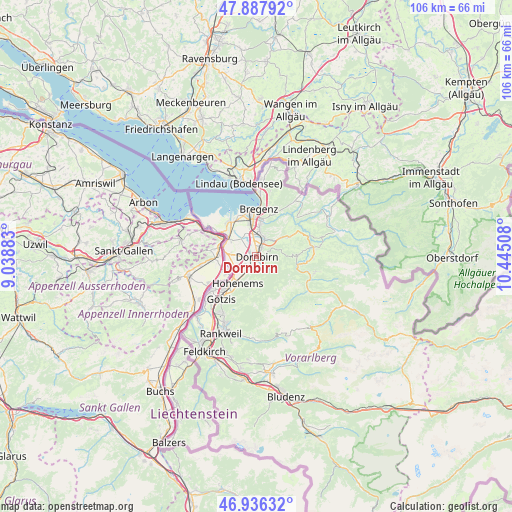 Dornbirn on map