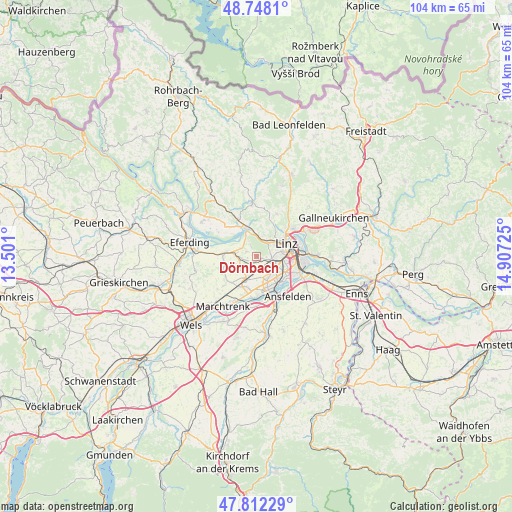 Dörnbach on map