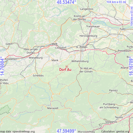 Dorf Au on map