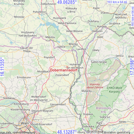 Dobermannsdorf on map