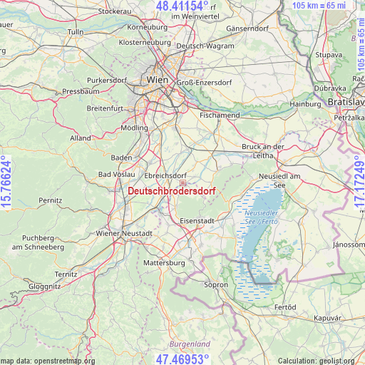 Deutschbrodersdorf on map