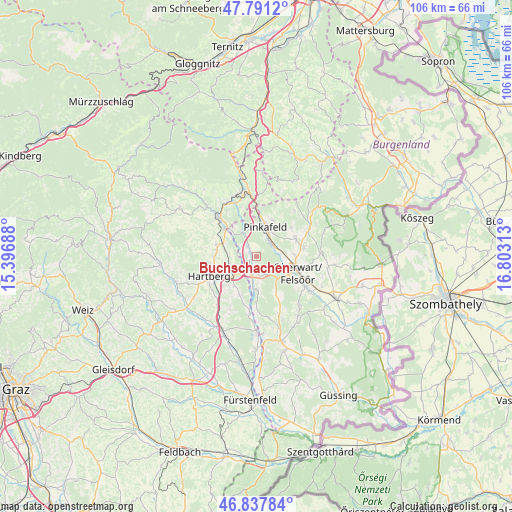 Buchschachen on map