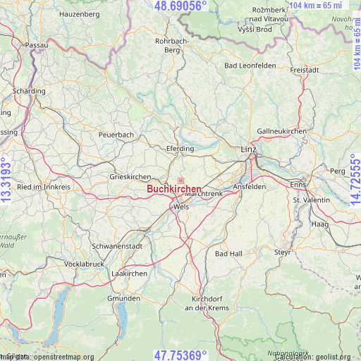 Buchkirchen on map