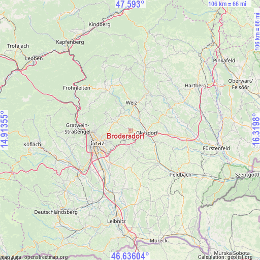 Brodersdorf on map