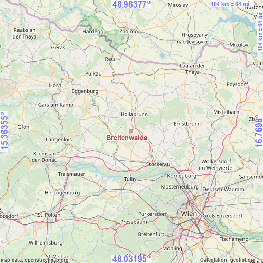 Breitenwaida on map