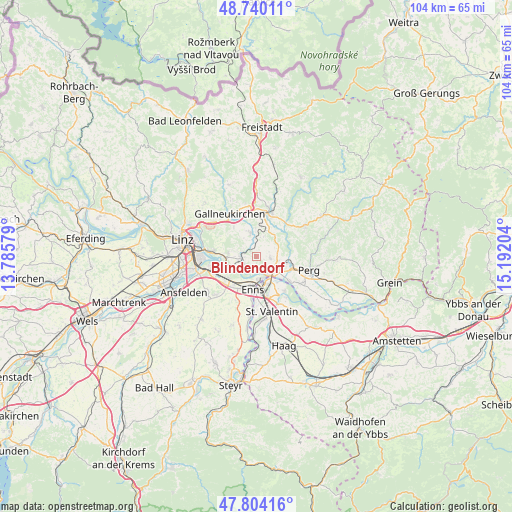 Blindendorf on map