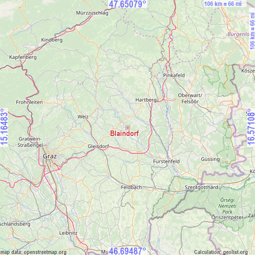 Blaindorf on map