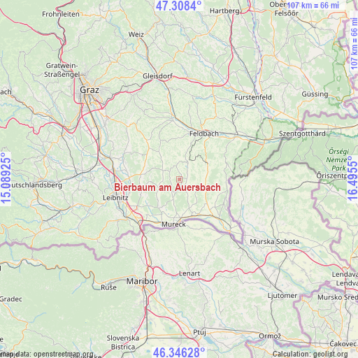 Bierbaum am Auersbach on map