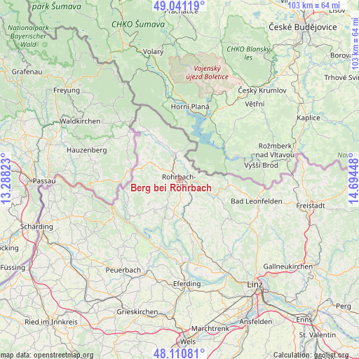 Berg bei Rohrbach on map