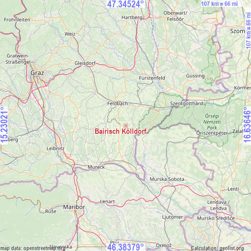 Bairisch Kölldorf on map
