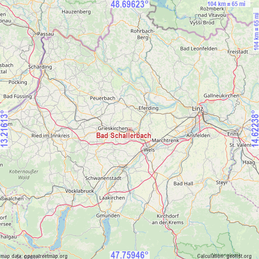 Bad Schallerbach on map