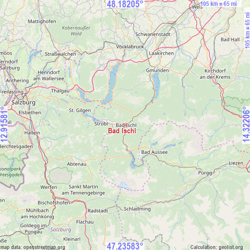 Bad Ischl on map