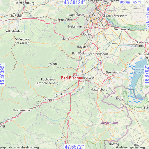 Bad Fischau on map
