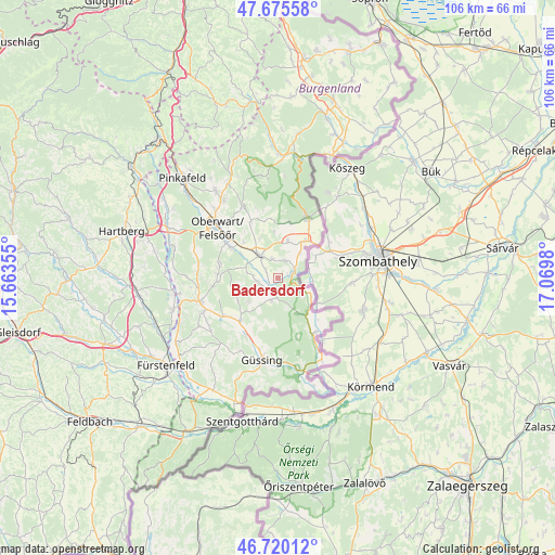 Badersdorf on map