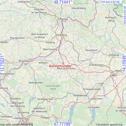Aurolzmünster on map