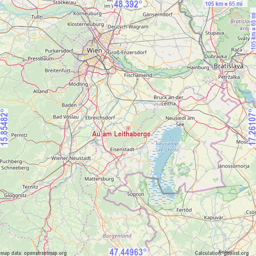 Au am Leithaberge on map