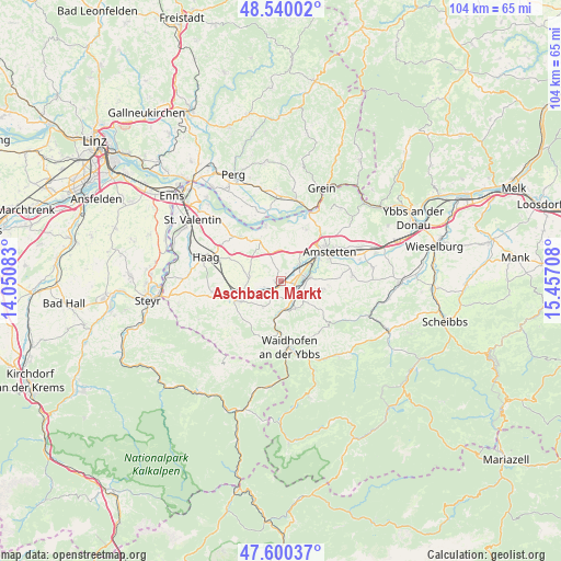 Aschbach Markt on map
