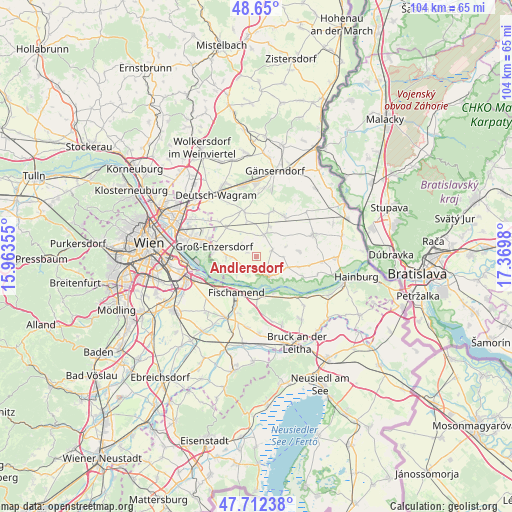 Andlersdorf on map