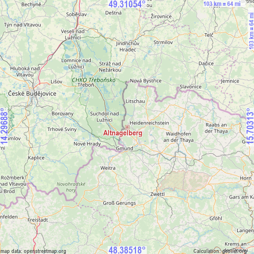 Altnagelberg on map