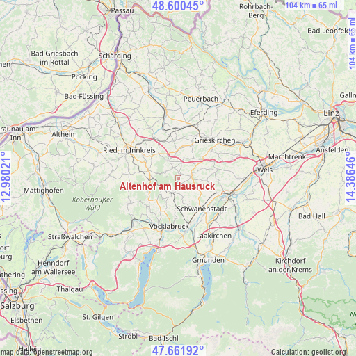 Altenhof am Hausruck on map