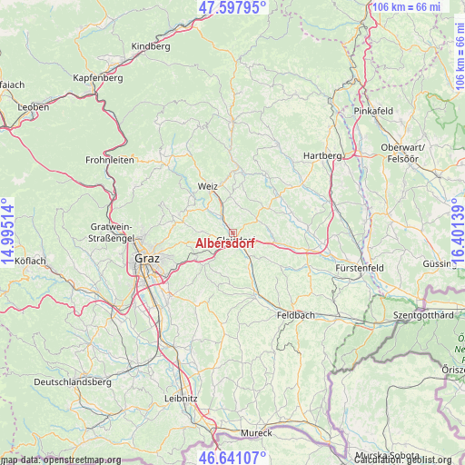 Albersdorf on map