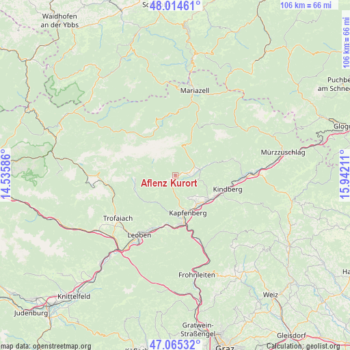 Aflenz Kurort on map