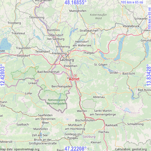 Adnet on map