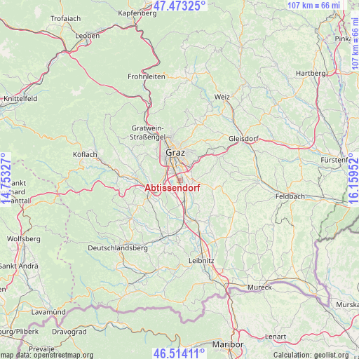 Abtissendorf on map