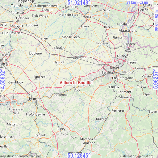Villers-le-Bouillet on map
