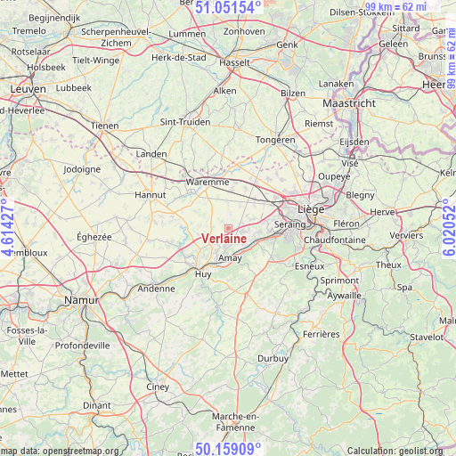 Verlaine on map