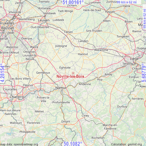 Noville-les-Bois on map