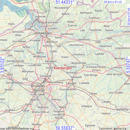 Keerbergen on map